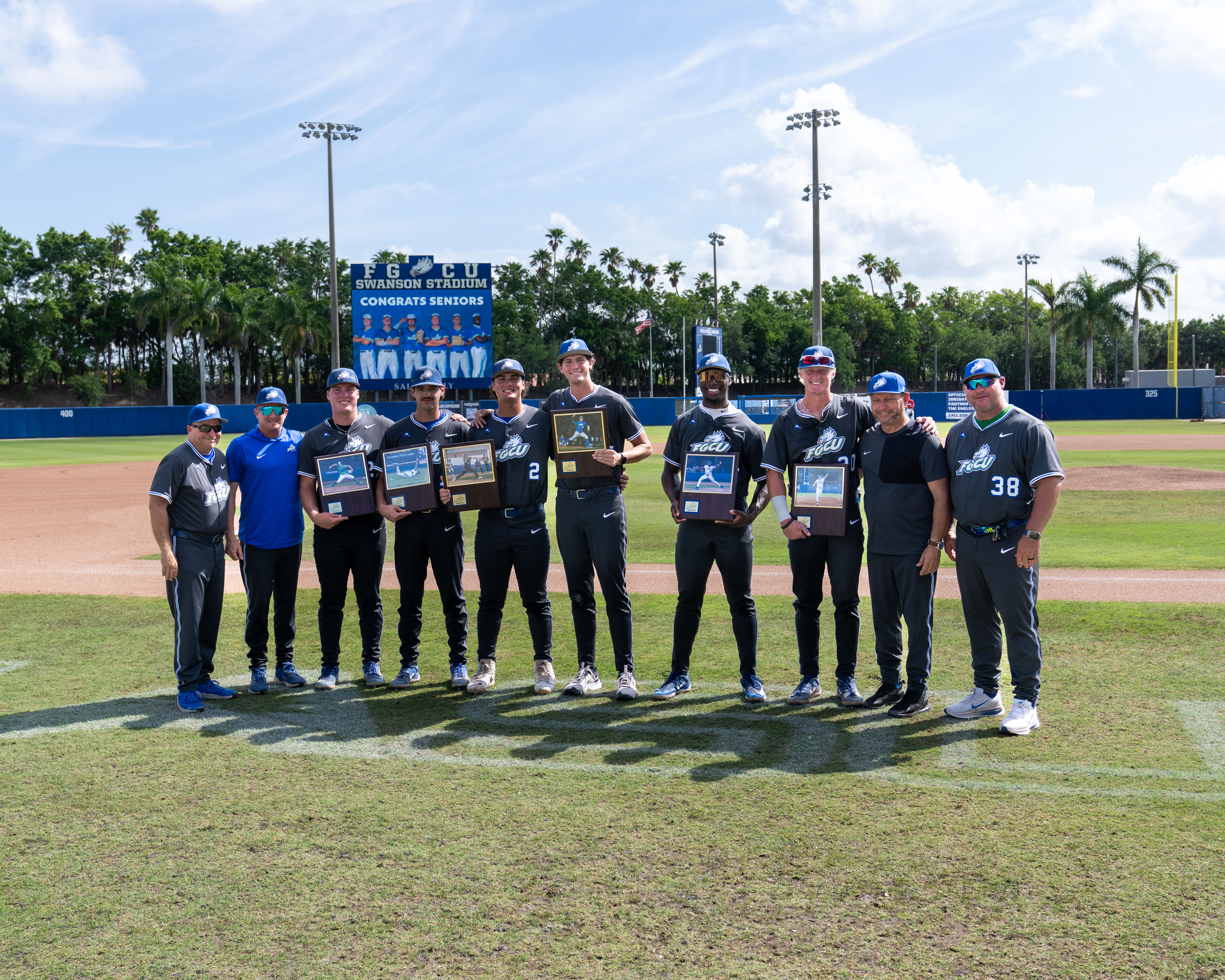 FGCU Baseball Senior Class of 2026 at Swanson Stadium