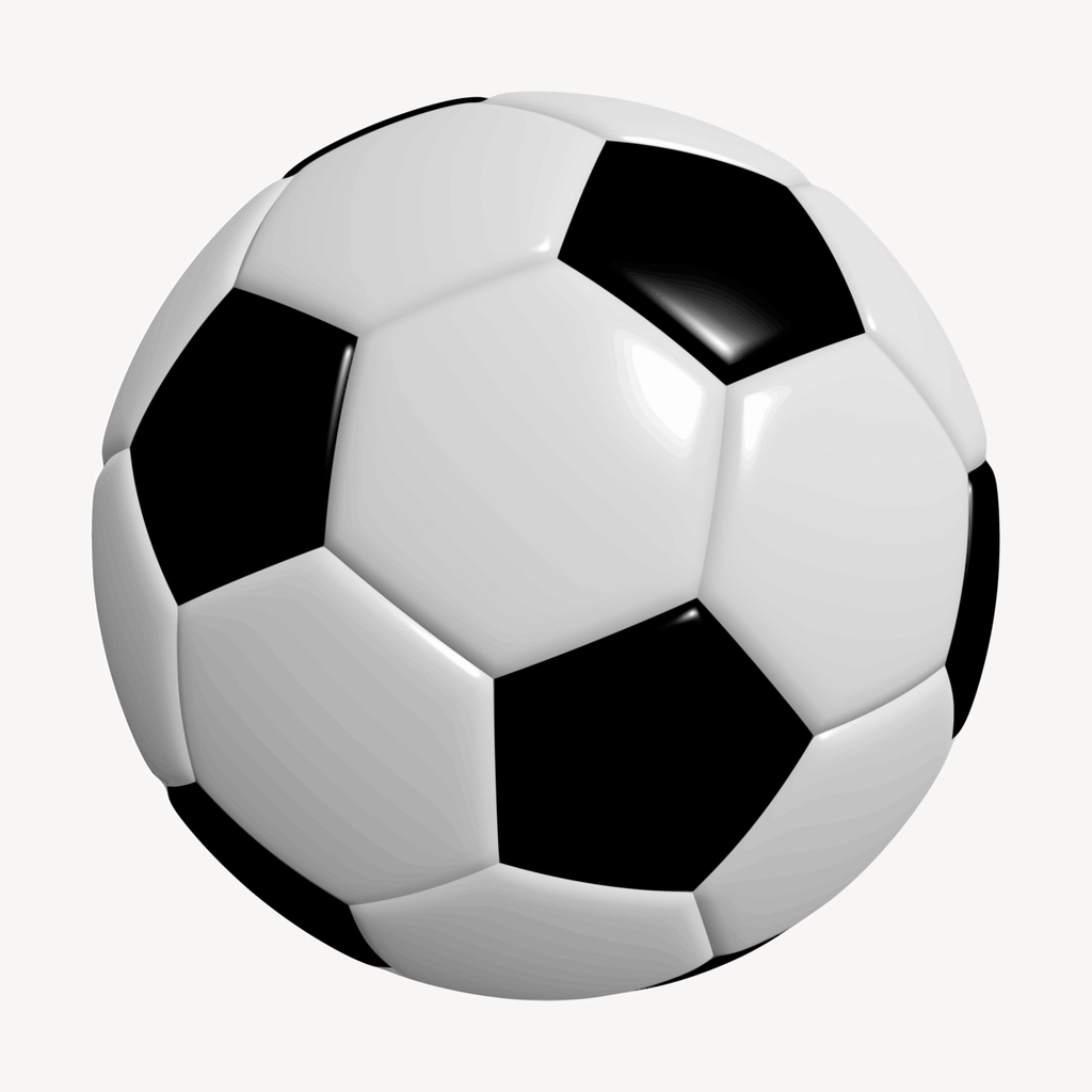 Soccer ball collage element, sports